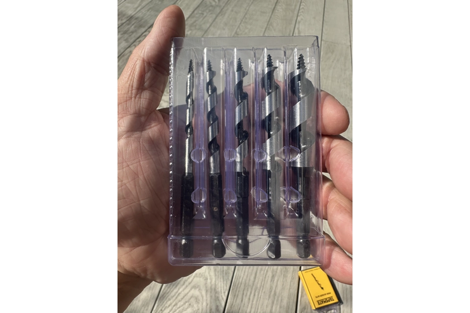 Mini Auger Bits hex shank sizes 100 x 5,6,8,10,12mm