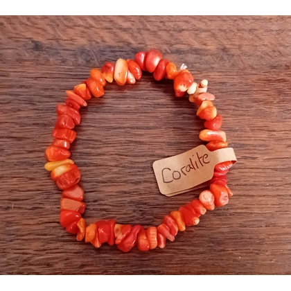 Coralite Chipped Semi Precious Gemstone Bracelet