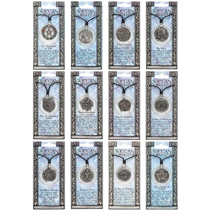 Pewter Wiccan Amulet Necklace