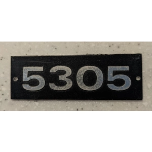 5305 Number Plate