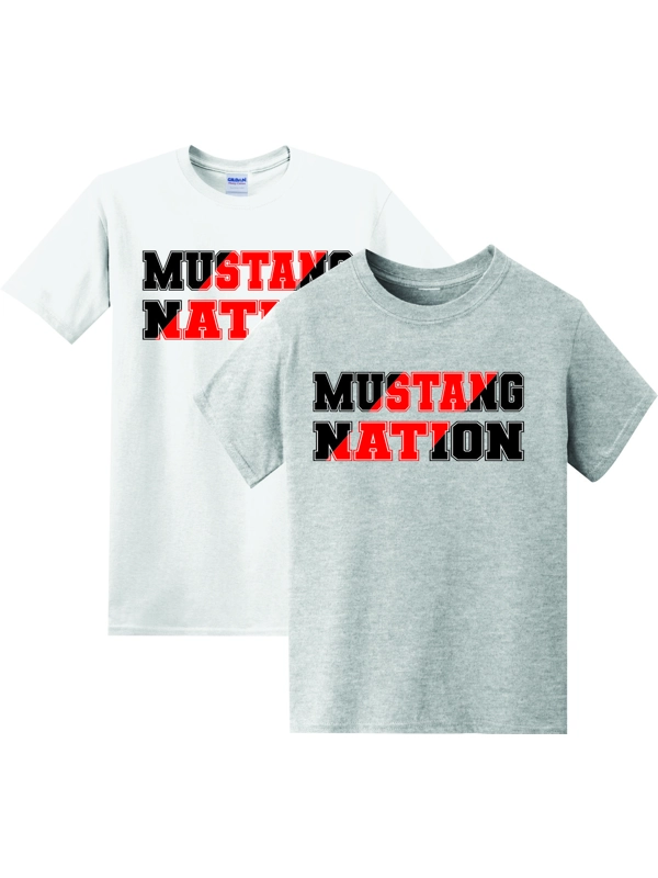 Youth, Adult and Ladies "Mustang Nation" T-Shirts