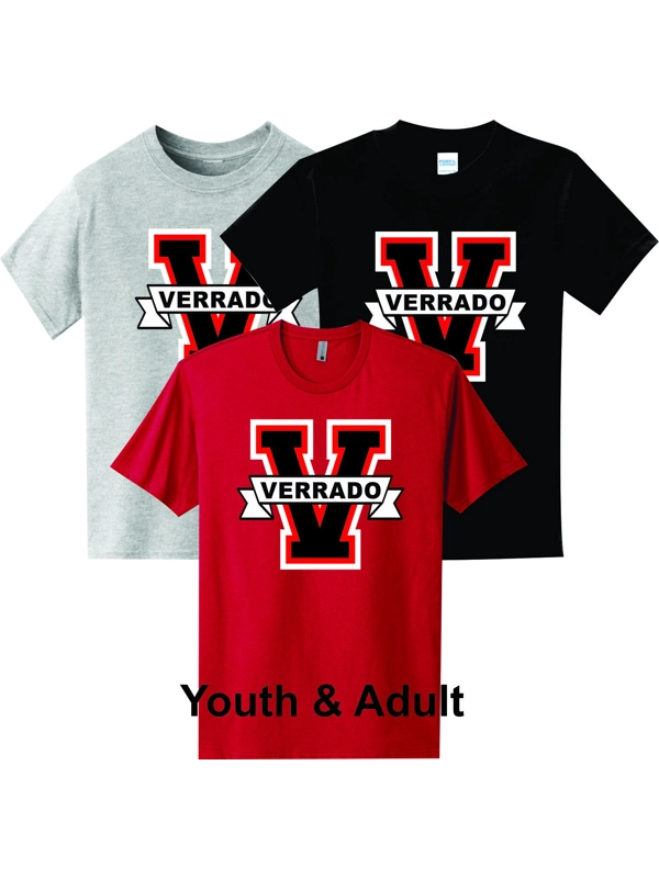 Youth & Adult T-Shirts with "V" Logo