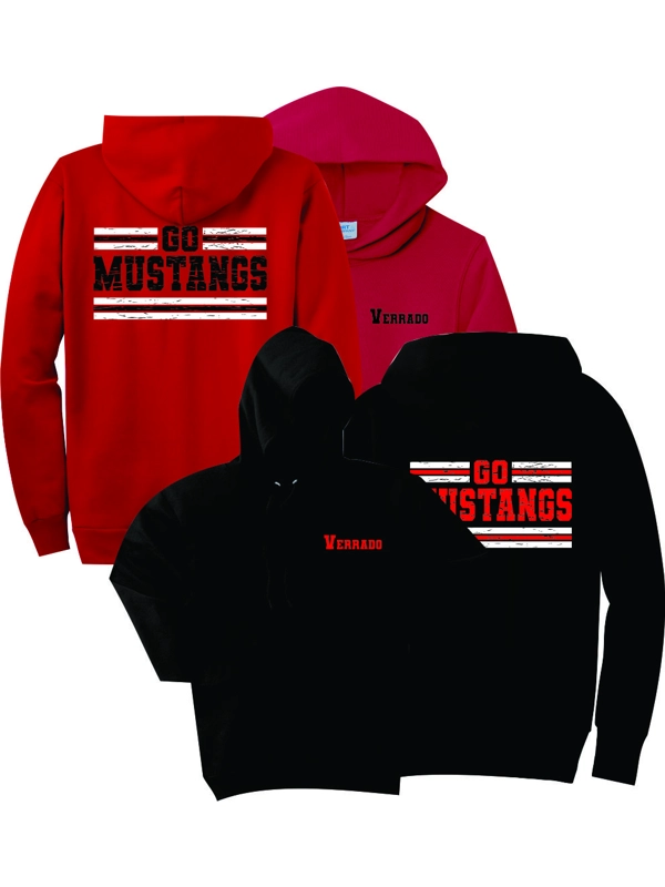 Youth & Adult "Stripes" Pullover Hooded Sweatshirts