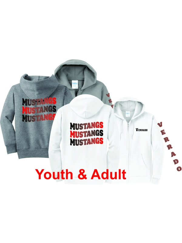 Youth & Adult "Triple" Zip Hooded Sweatshirts