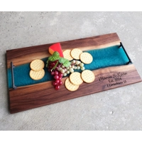 Walnut & Epoxy Charcuterie Board Set!