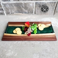 Walnut & Epoxy Charcuterie Board Set! Walnut & Epoxy Charcuterie Board Set!