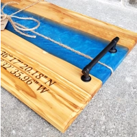 Olive Wood & Resin Charcuterie Board Set! Olive Wood & Resin Charcuterie Board Set!