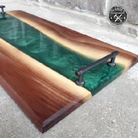 Walnut & Epoxy Charcuterie Board Set! Walnut & Epoxy Charcuterie Board Set!