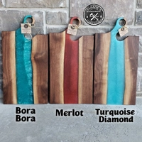 Walnut & Epoxy Charcuterie Board Set! Walnut & Epoxy Charcuterie Board Set!