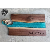 Walnut & Epoxy Charcuterie Board Set! Walnut & Epoxy Charcuterie Board Set!