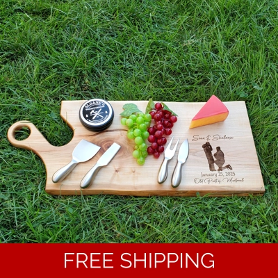 Live Edge Maple Charcuterie Board Set!