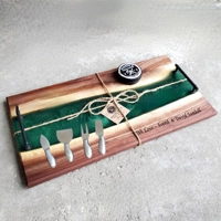 Walnut & Epoxy Charcuterie Board Set! Walnut & Epoxy Charcuterie Board Set!