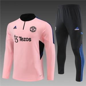 Manchester United Pink Half Zip Jacket Tracksuit