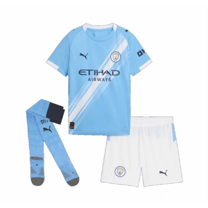 Manchester City Home Replica Personalised Adult Shirt or Kids kit Man City