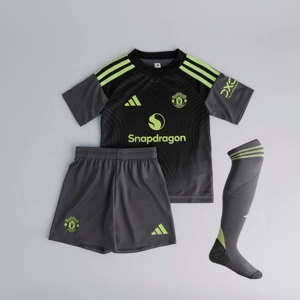 Manchester United Black Goalkeeper Replica personalised Adult Shirt or Kids kit GK keeper man utd