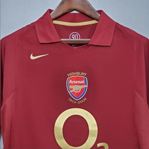 Arsenal 2005-06 Highbury Limited Edition Home Retro Replica personalised Shirt