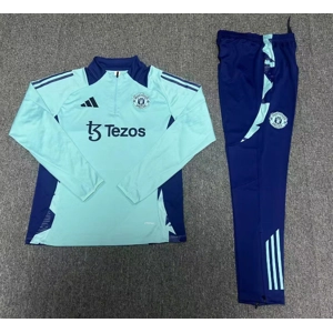 Manchester United Mint Half Zip Jacket Tracksuit