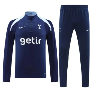 Tottenham Hotspur Dark Blue Half Zip Jacket Tracksuit Spurs