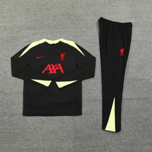 Liverpool Black/Yellow Half Zip Jacket Tracksuit
