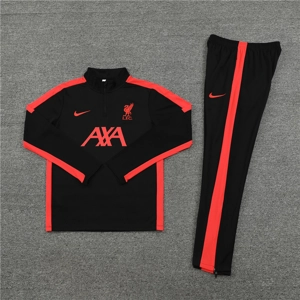 Liverpool Black/Orange Half Zip Jacket Tracksuit