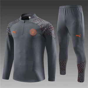Manchester City Grey Half Zip Jacket Tracksuit