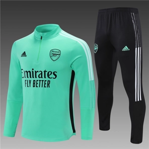 Arsenal Teal Half Zip Jacket Tracksuit