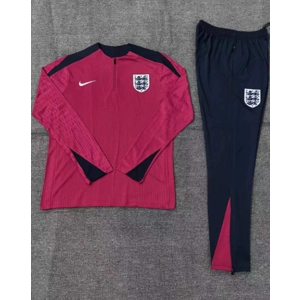 England Red Half Zip Jacket Tracksuit