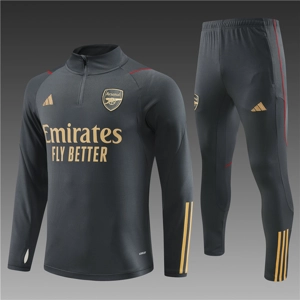 Arsenal Grey Half Zip Jacket Tracksuit