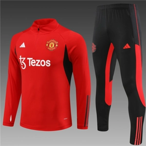 Manchester United Red Half Zip Jacket Tracksuit