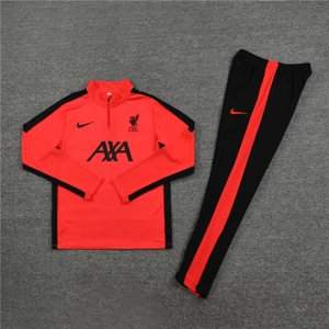 Liverpool Orange/Black Half Zip Jacket Tracksuit