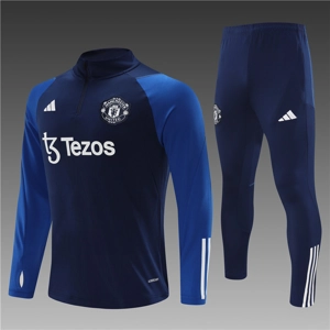 Manchester United Navy Half Zip Jacket Tracksuit