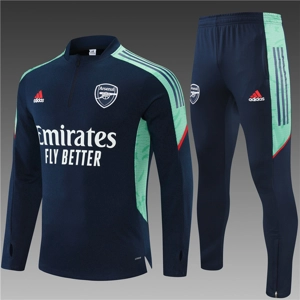 Arsenal Blue/teal Half Zip Jacket Tracksuit Gunners