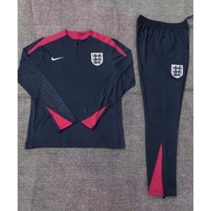 England Blue Half Zip Jacket Tracksuit