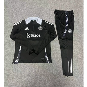 Manchester United black/grey Half Zip Jacket Tracksuit
