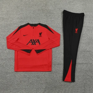 Liverpool Red/Black Half Zip Jacket Tracksuit