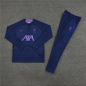 Liverpool Blue/Lilac Half Zip Jacket Tracksuit