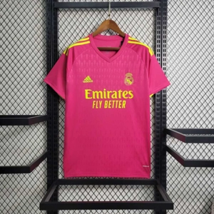 Real Madrid pink Goalkeeper Replica personalised Shirt
