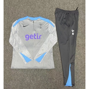 Tottenham Hotspur Grey Half Zip Jacket Tracksuit Spurs