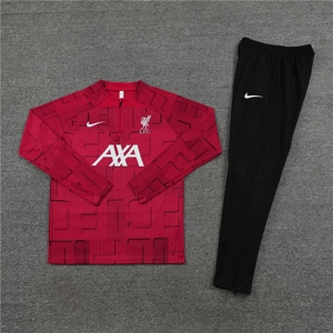 Liverpool Dark Red Half Zip Jacket Tracksuit