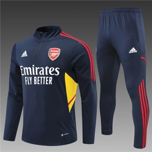 Arsenal Blue/yellow/red Half Zip Jacket Tracksuit