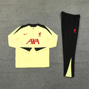 Liverpool Yellow/Black Half Zip Jacket Tracksuit