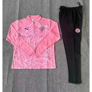 Manchester City pink Half Zip Jacket Tracksuit