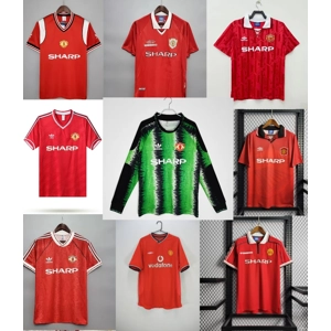 Manchester United retro Home Selection adult and youths personalised replica shirt