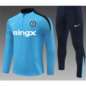 Chelsea Light Blue BingX Half Zip Jacket Tracksuit