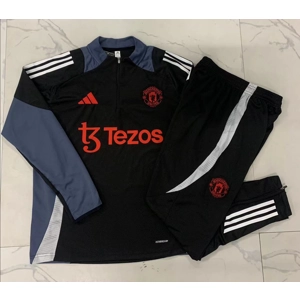 Manchester United red/grey Tezos Half Zip Jacket Tracksuit man Utd
