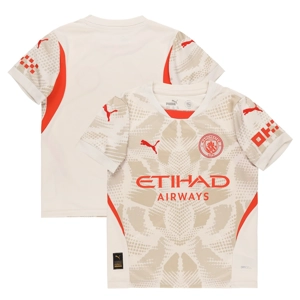 Manchester City Goalkeeper Beige/Orange Replica personalised Adult Shirt or Kids kit GK Man city