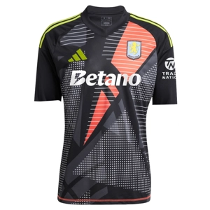 Aston Villa Black Goalkeeper Replica Personalised Adult Shirt or Kids kit GK Keeper