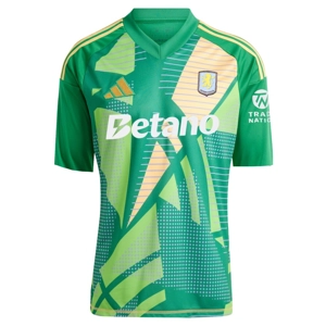 Aston Villa Green Goalkeeper Replica Personalised Adult Shirt or Kids kit GK Keeper