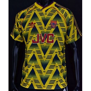 Arsenal 1991-93 Yellow Away Retro Replica personalised Shirt