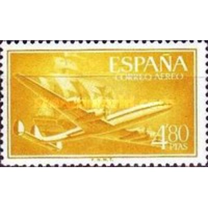 1955  Spain  Airmail  4.80  Pta  used